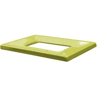 Yellow metal frame eco-friendly bin 60L