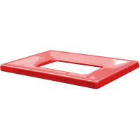 Roter Rahmen Papierkorb Karton 60L praktisch ökologisch