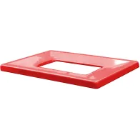 Roter Rahmen Papierkorb Karton 60L praktisch ökologisch