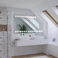 Magnificent mirror under the roof
