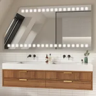 Attic ice under roof