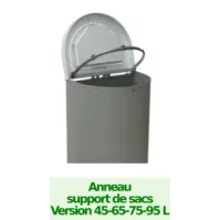 Nice 95-litre bin with open lid and bag holder