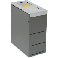 Abfalleimer Nice 45 Liter mit Schwingdeckel und Sackhalterung