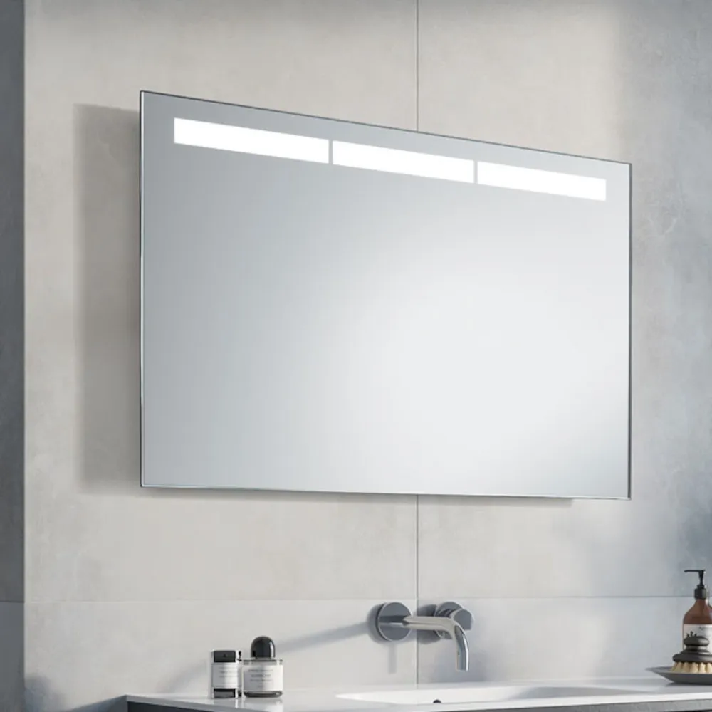 Mirror ice with light on top