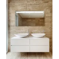 Bathroom mirror LED ice