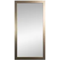 Traditional framed mirror light wood