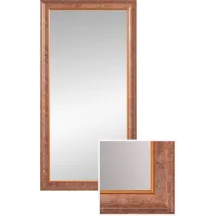 Traditional mirror with bronze wood frame
