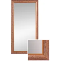 Traditional mirror with bronze wood frame