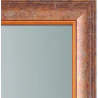 Traditional mirror with bronze frame