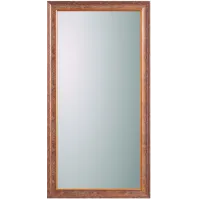 Large mirror with bronze-stained wooden frame