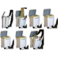 positioning of the garbage bag