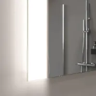 Illuminated bathroom mirror