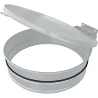 Müllsackhalter mit weißem Deckel