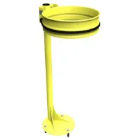 Bin bag holder on a base plate with elastic ring