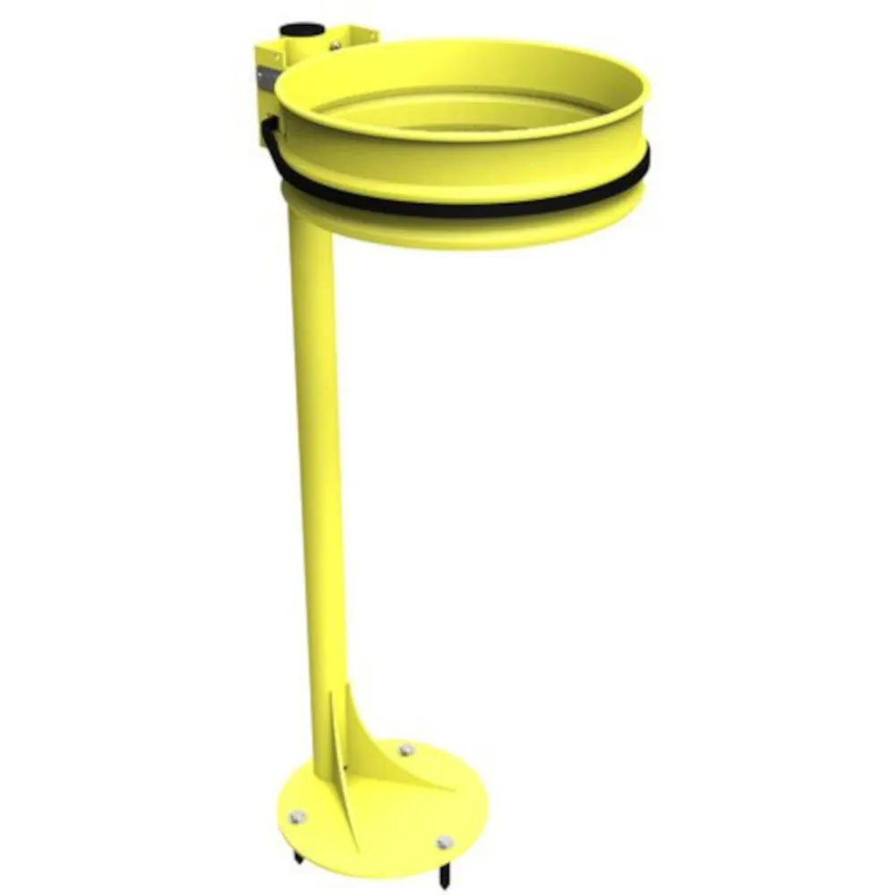 Bin bag holder on a base plate with elastic ring