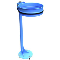Bin bag holder to be screwed onto concrete base
