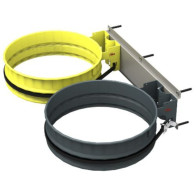 Double wall-mounted bin bag holder