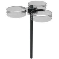 Modul Pfostenhalter Müllsackhalter Dreifachstrom anthrazitgrau