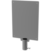 Display support panel for bin bag holder