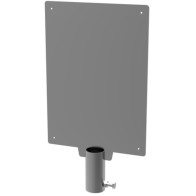 Display support panel for bin bag holder