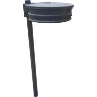 Müllsackhalter auf Rohr