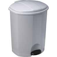 set of 6 standard white medium-sized plastic bins
