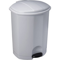 white bin 30 litres with pedal-operated lid