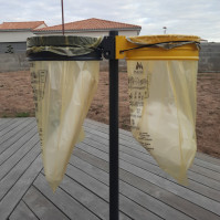 Double bin bag holder