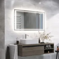 Rectangular LED mirror