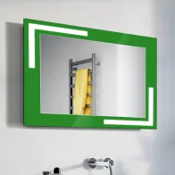 LED mirror lacquered green