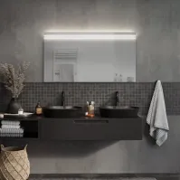 Badezimmer-Lichtspiegel