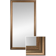 Mirror with custom-made golden frame