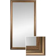 Mirror with custom-made golden frame