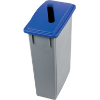 Grey bin 90L paper slot for office recycling