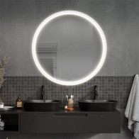 Round LED mirror