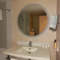 Rundes Badezimmerglas