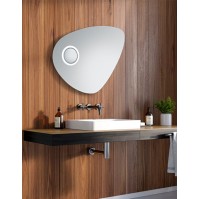Drop-shaped mirror glass