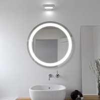 Round bathroom mirror