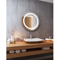 Illuminated cylindrical mirror
