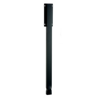 Post for pivoting rectangular basket