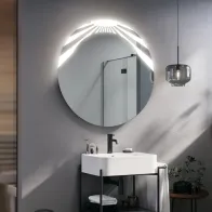 A bold design for a cylindrical LED mirror that will make you shine