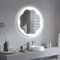 Cylindrical Flower Bathroom Mirror