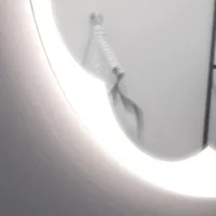 Cylindrical mirror Flower living room