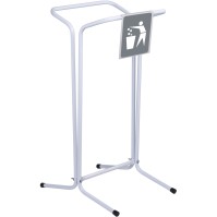 Adhesive support for selective sorting tube bag holder