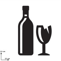 Kleber Glas Mülltrennung für Müllsackhalterung