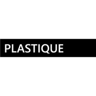 White plastic tri-selective adhesive - Easy to stick on your bins