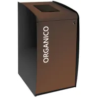 Weißer matter Recycling-Aufkleber - Organische Lebensmittelabfälle