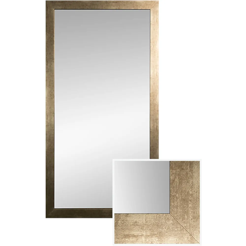 Framed wooden mirror - Chic interior decoration