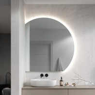 Dolium right left LED mirror made to measure