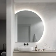 Dolium right left LED mirror made to measure